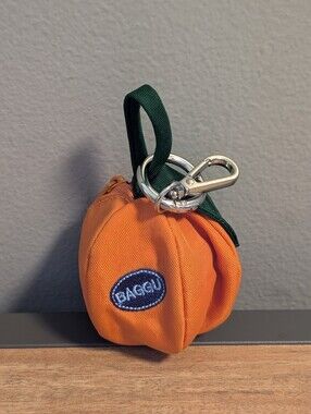 BAGGU Orange Citrus Mandarin Fruit Pouch Keychain Bag Charm